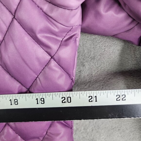 Womens Purple Ombre Free Country Quilted Down Jacket Full Zip Long Sleeve L - Picture 10 of 11